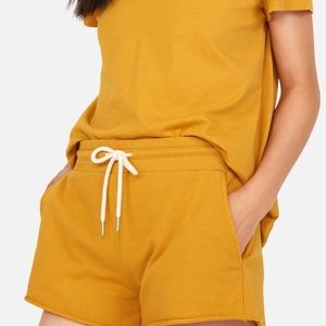 MATE the Label Organic Thermal Short in Turmeric, Athleisure, Lounge